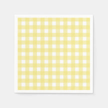 Hellgelber und weißer Gingham
