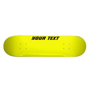 Hellgelbes benutzerdefiniertes Skateboard