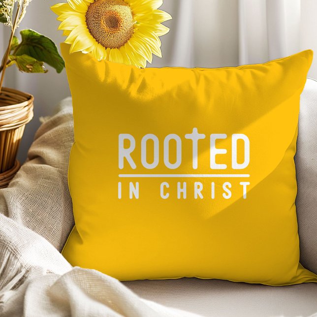 Hellgelbes Christliches Zitronenpfeil Kissen (Von Creator hochgeladen)