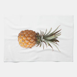 Hellgelbes, grünes Yummy-Ananas-Muster Geschirrtuch