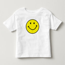 Hellgelbes Happy Lächeln Gesicht Kleinkind T-shirt
