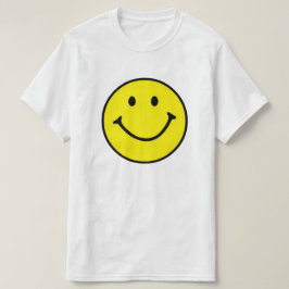 Hellgelbes Happy Lächeln Gesicht T-Shirt