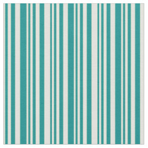 Hellgelbes und dunkles Cyan Streifen-/Linenmuster Stoff