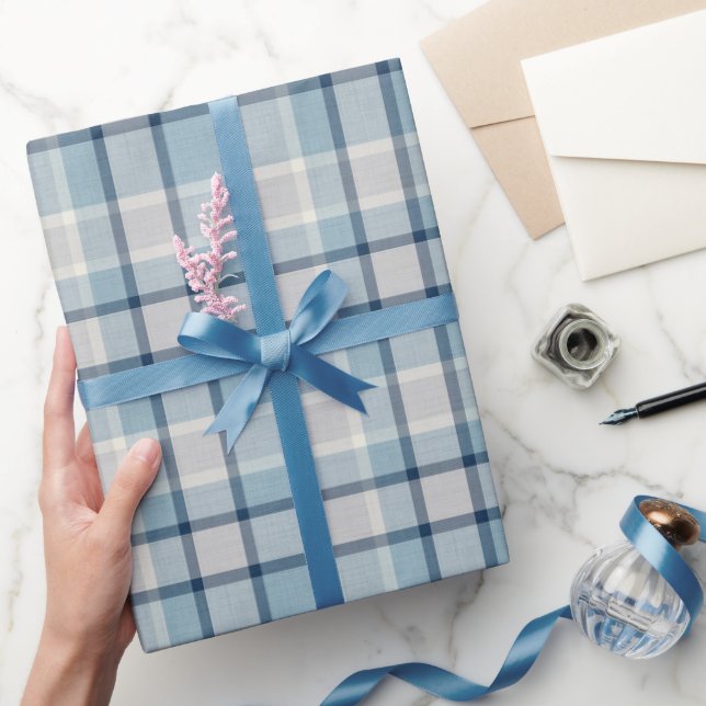 Hellgrau-blau strukturiert geschenkpapier (Schenken)