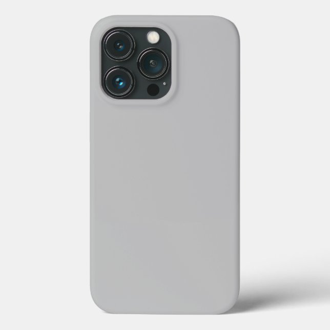 Hellgrau, elegant minimalistisch Case-Mate iPhone hülle (Rückseite)
