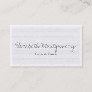 Hellgraue, moderne Berufliche Visitenkarte