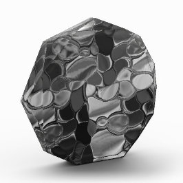 Hellgraue und dunkelgerundete Formen Fotoblock