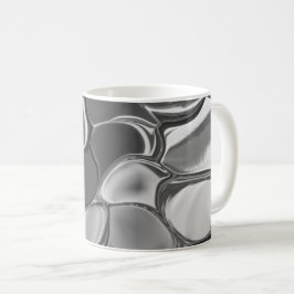 Hellgraue und dunkelgerundete Formen Kaffeetasse