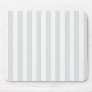 Hellgraue und weiße Bonbonstreifen Mousepad