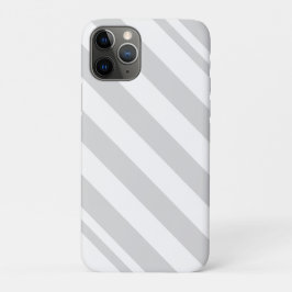 Hellgraue und weiße Streifen Case-Mate iPhone Hülle