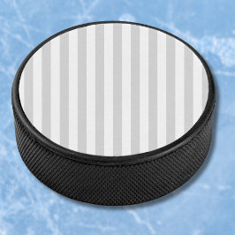 Hellgraue und weiße Streifen Eishockey Puck