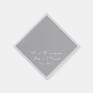 Hellgraue Vollfarbennapkins Serviette