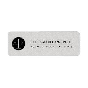 Hellgrauer gedruckter Leinen-Schwarz-Justiz-Logo