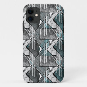 Hellgrauer geometrischer Druck. Case-Mate iPhone Hülle
