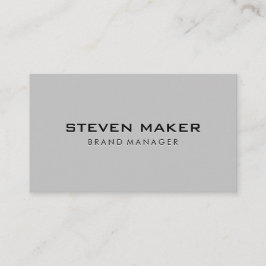 Hellgrauer Hintergrund Visitenkarte