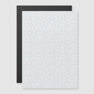 Hellgraues geometrisches Blumenmuster Modernes S Magneteinladung