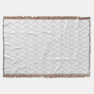 Hellgraues und weißes Diamantmuster Decke
