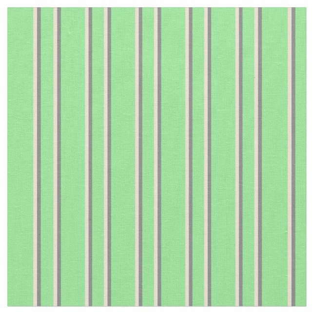 Hellgrün, Beige und Graufarbenes Muster Stoff (Nahaufnahme)