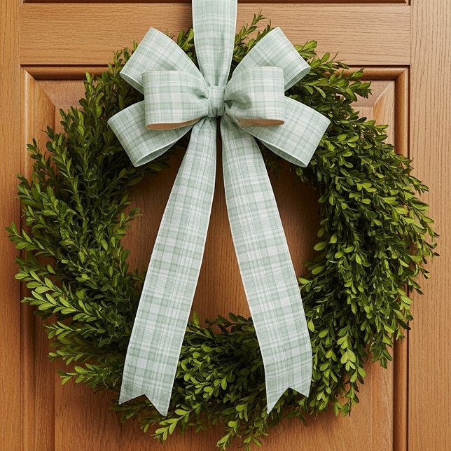 Hellgrün kariert satinband (Von Creator hochgeladen)