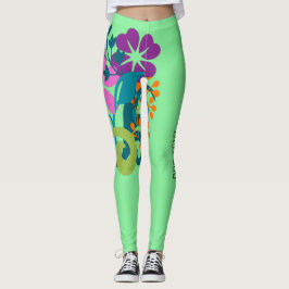 Hellgrün und hell, mehrfarbig und blass leggings