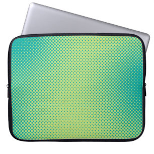 Hellgrün und türkis Pop Art Retro Hintergrund Laptopschutzhülle