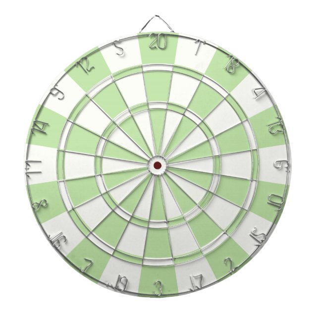 Hellgrün und weiß dartscheibe (vorne)