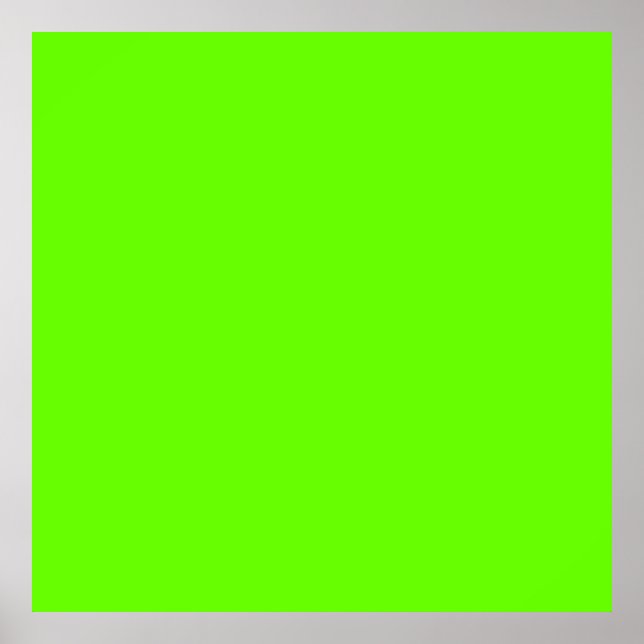 Hellgrün (Vollfarbe) Poster (Vorne)