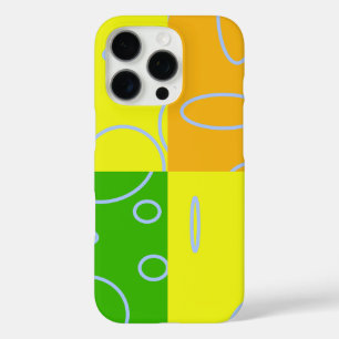 Hellgrüne orange-gelbe hellblaue Schleife iPhone 16 Pro Hülle