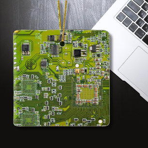 Hellgrüne PCB-Schaltungsplatine Design für IT-Expe Keramikornament
