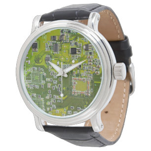Hellgrüne PCB-Schaltungsplatine Design für IT-Prof Armbanduhr