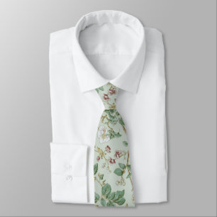 Hellgrüne Porzellan-Blumen-Hochzeits-Groomsmen Krawatte