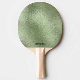 Hellgrüne, schimmernde Glasstruktur Tischtennis Schläger