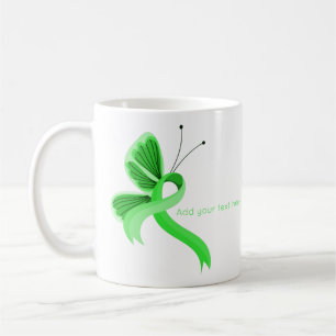 Hellgrüne Schmetterlingswaage Kaffeetasse