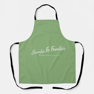 Hellgrüne Schürze mit Santa Fe Foodies-Logo