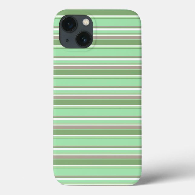 Hellgrüne Streifen Case-Mate iPhone-Hülle iPhone Hülle (Rückseite)