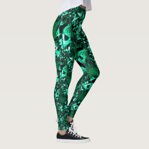 Hellgrüne Töne und ähnlich wie Prägung Leggings
