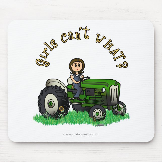 Hellgrüner Bauer Mousepad (Vorne)