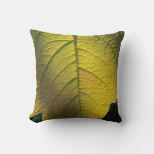 Hellgrüner Fall Leaf-Kissen Kissen