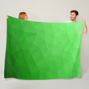 Hellgrüner geometrischer Maschenverlauf mit hellem Fleecedecke