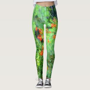 HELLGRÜNER TROPISCHER REGENWALD LEGGINGS