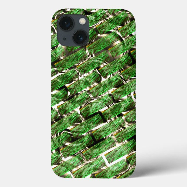 Hellgrüner Wandeffekt und weiße Blasen? Case-Mate iPhone Hülle (Rückseite)