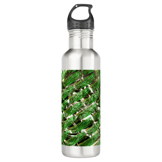 Hellgrüner Wandeffekt und weiße Blasen? Edelstahlflasche (Vorderseite)