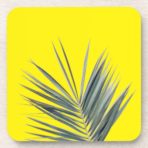 Hellgrünes Blatt Getränkeuntersetzer