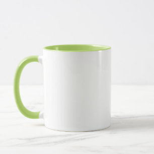 Hellgrünes knackiges Weiß Tasse