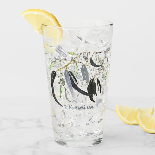 hellgrünes Zahnfleischblatt mit Meldung Glas (Vorderseite Ice)