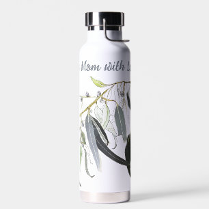 hellgrünes Zahnfleischblatt mit Meldung Trinkflasche