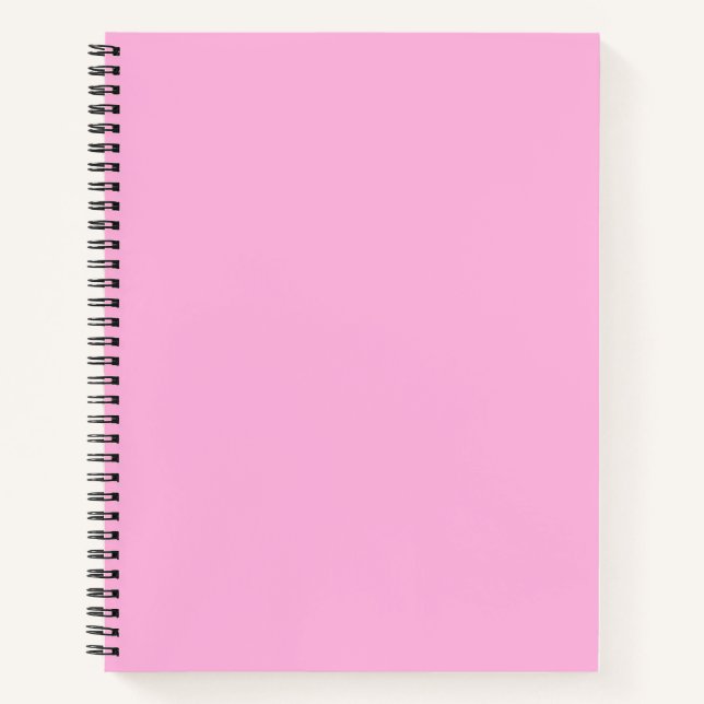 Hellheiß rosa, solide Farbe Notizbuch (Vorderseite)