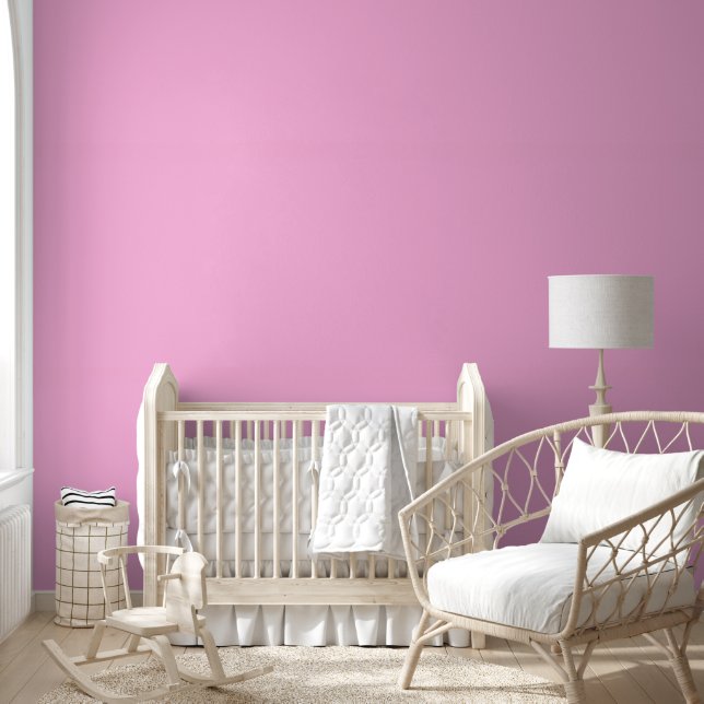 Hellheiß rosa, solide Farbe Tapete (Kinder)