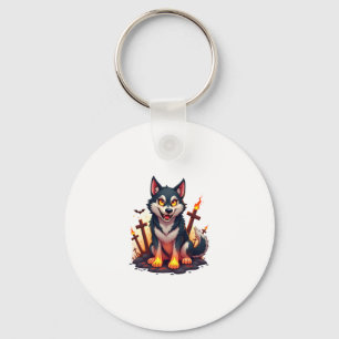 Hellhound Husky Dog Schlüsselanhänger