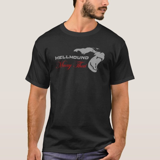Hellhound Muay Thai Vicious Pit Bull Dog T-Shirt (Vorderseite)